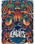 Philadelphia Eagles Poster Paint By Numbers