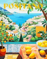 Positano Poster paint by numbers