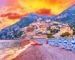 Positano Seaside paint by number