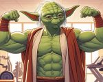 Powerful Yoda paint by numbers