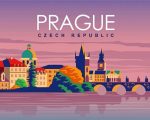 Prague Poster paint by number