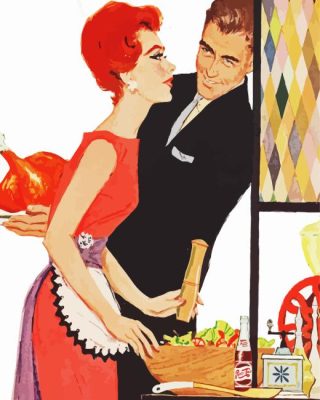 Retro Thanksgiving paint by number