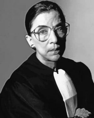 Monochrome Ruth Bader Ginsburg Paint by numbers