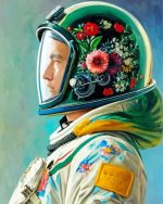 Space Flowernaut Paint By Numbers