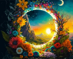 Spring Wreath paint by number