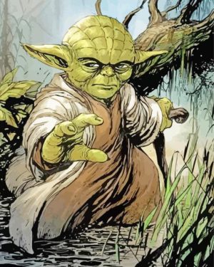 Star Wars Yoda Art paint by numbers