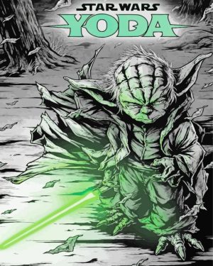 Star Wars Yoda Poster paint by numbers