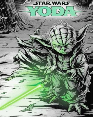 Star Wars Yoda Poster paint by numbers