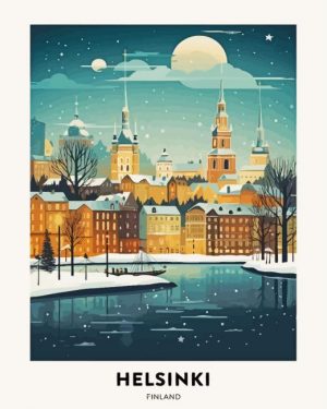 Suomi Finland Poster paint by numbers