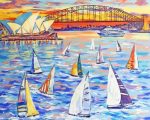 Sydney Harbour Boats Art paint By Numbers
