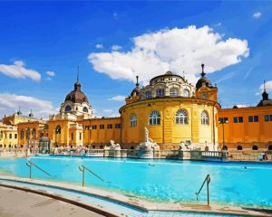 Szechenyi Thermal Bath Budapest Paint By Number