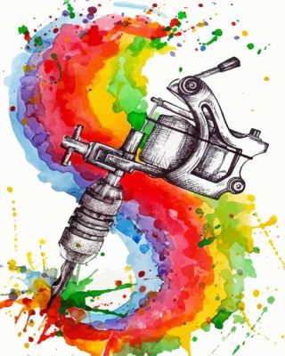 Tattoo Gun paint by numbers