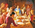 Thanksgiving Dinner With Family paint by numbers