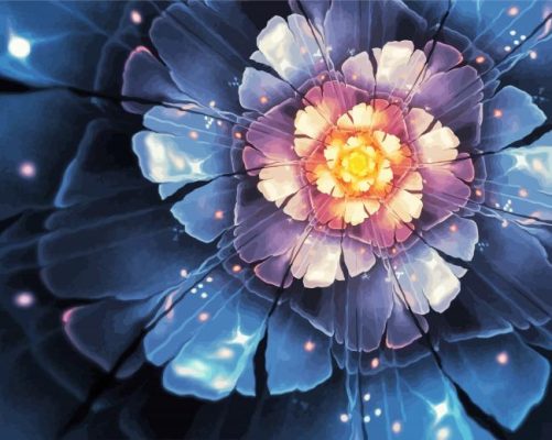 The Crystal Flower Paint By Number
