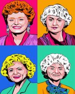 The Golden Girls Pop Art paint by numbers
