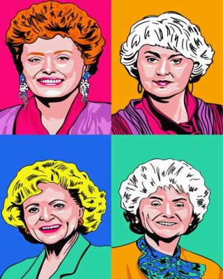 The Golden Girls Pop Art paint by numbers