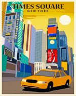 Times Square Poster paint by numbers