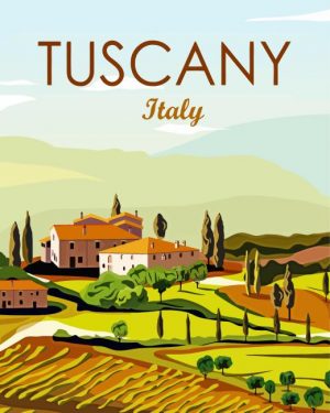 Tuscany Italy Poster paint by numbers