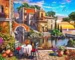 Tuscany Village paint by numbers