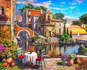 Tuscany Village paint by numbers