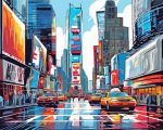 US Times Square paint by number