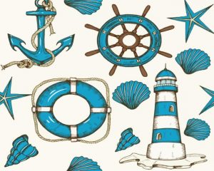 Vintage Nautical Set paint by numbers