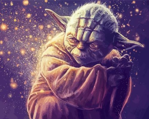 Yoda Character paint by numbers