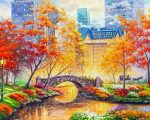Abstract Autumn Central Park Paint By Number