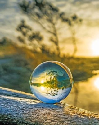 Clear Crystal Ball Paint By Number