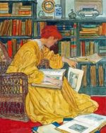 Woman In The Library Paint By Numbers
