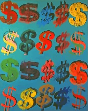 Andy Warhol Dollar Sign Paint By Number