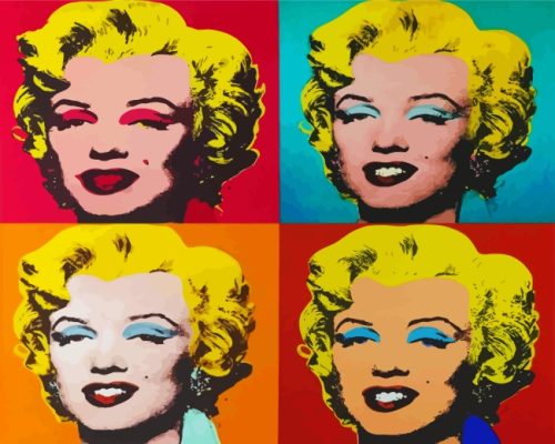 Marilyn Monroe By Andy Warhol Paint By Number