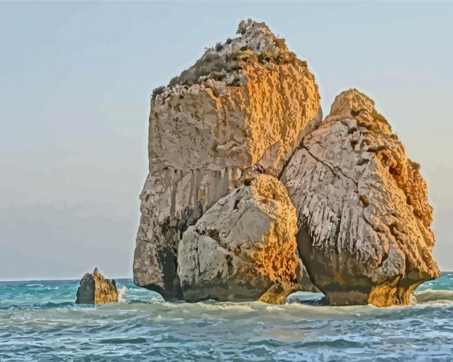 Aphrodites Rock Cyprus Paint By Number