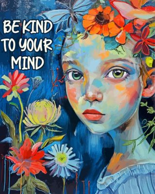 Aesthetic Be Kind To your Mind Paint By Number