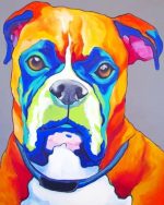 Boxer Dog Pop Art Paint By Number