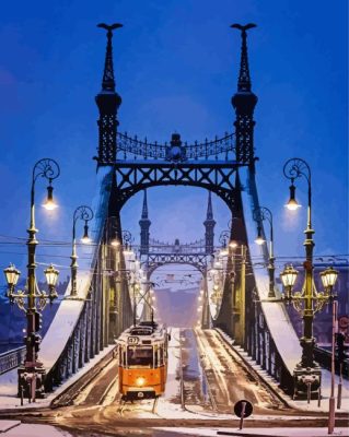 Budapest Liberty Bridge Paint By Number