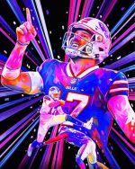 Buffalo Bills Josh Allen Art Paint By Number