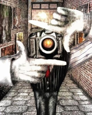 Cameraman Art Paint By Number