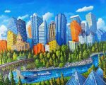 Edmonton Skyline Paint By Number