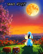 Good Night Snoopy Art Paint By Number