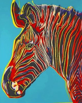 Grevys Zebra Andy Warhol Paint By Number