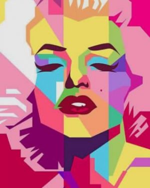Marilyn Monroe Pop Art Paint by numbers