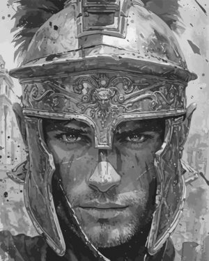 Monochrome Warrior Paint By Number