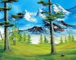 Mountains Bob Ross Paint By Number
