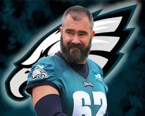 Philadelphia Eagles Jason Kelce Paint By Numbers