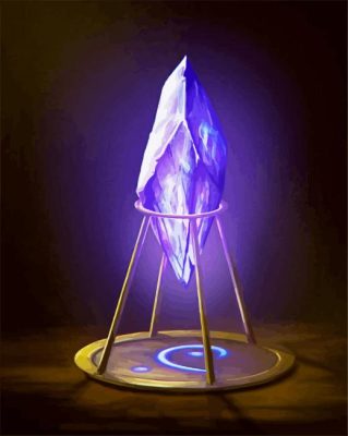 Purple Crystal Paint By Number