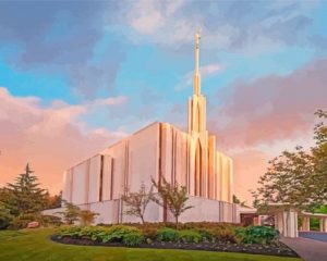 Seattle Temple Paint By Numbers