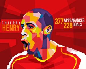 Thierry Henry Arsenal Paint By Number