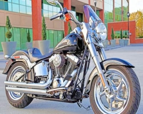 Vintage Harley Davidson Paint By Numbers