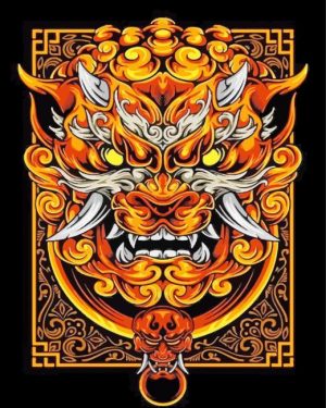 Aesthetic Foo Dog Paint By Number